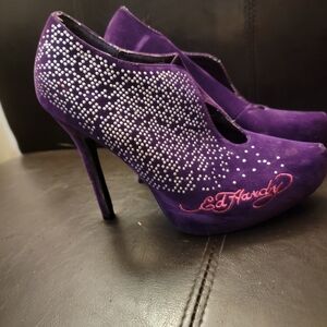 Y2k Ed Hardy Purple Women's Heels